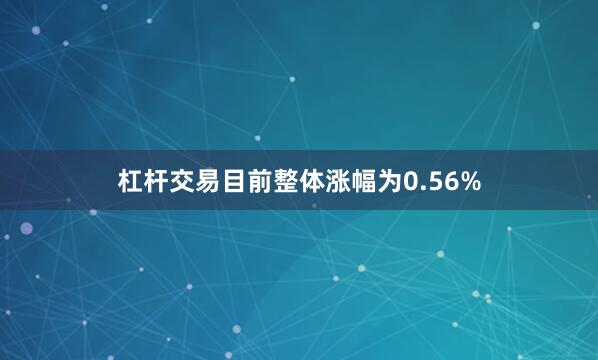 杠杆交易目前整体涨幅为0.56%