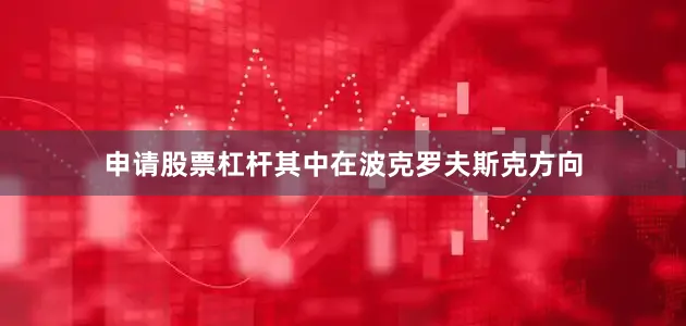 申请股票杠杆其中在波克罗夫斯克方向
